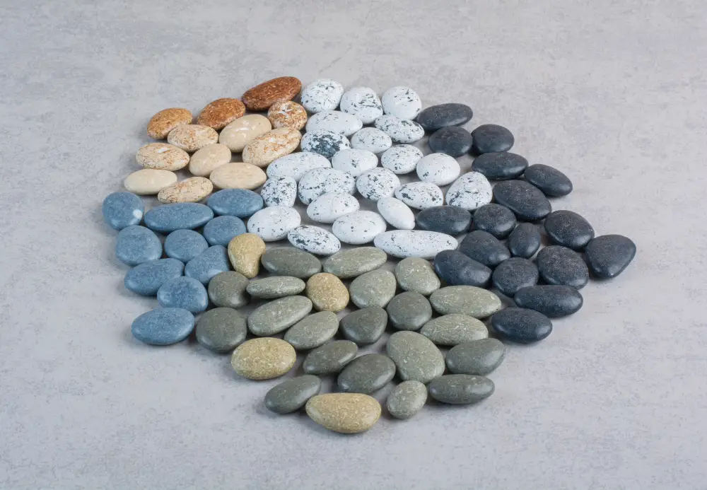 colorful decorative stones crafting